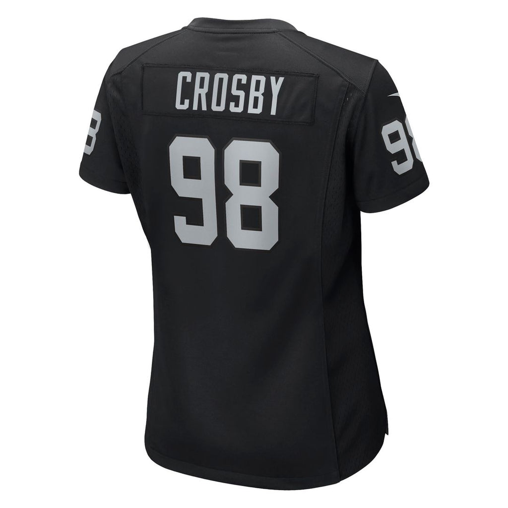 Maxx Crosby Las Vegas Raiders Nike Women's Jersey - Black Official NFL Team Apparel Football Fan Gear