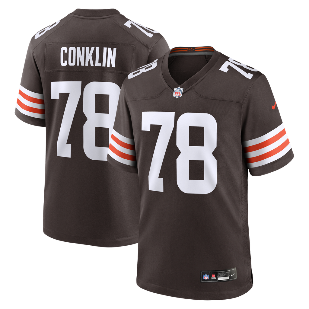 Jack Conklin Cleveland Browns Nike Game Player Jersey - Brown Official NFL Team Apparel Football Fan Gear