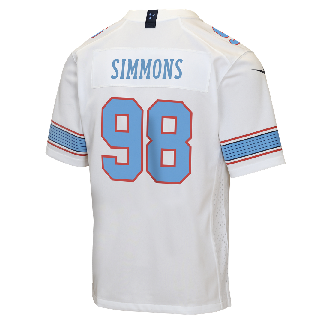 Jeffery Simmons Tennessee Titans Nike Youth Game Jersey - Light Blue Official NFL Team Apparel Football Fan Gear
