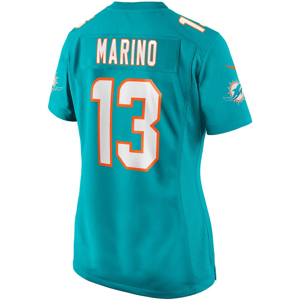Dan Marino Miami Dolphins Nike Women's Game Retired Player Jersey - Aqua Official NFL Team Apparel Football Fan Gear
