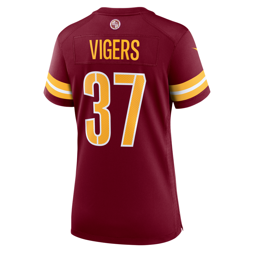Car'lin Vigers Washington Commanders Nike Women's Team Game Jersey - Burgundy Official NFL Team Apparel Football Fan Gear