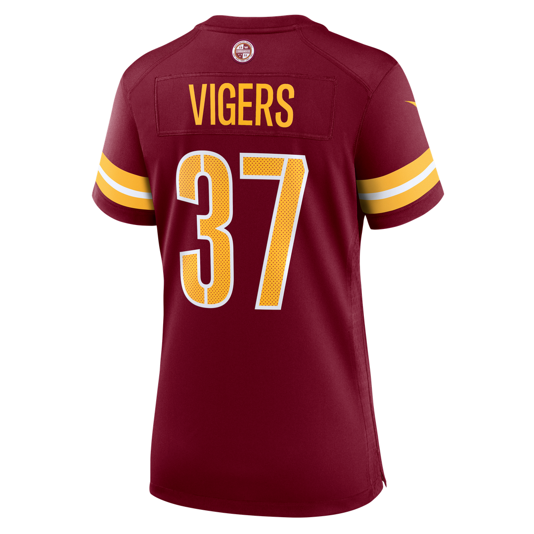 Car'lin Vigers Washington Commanders Nike Women's Team Game Jersey - Burgundy Official NFL Team Apparel Football Fan Gear