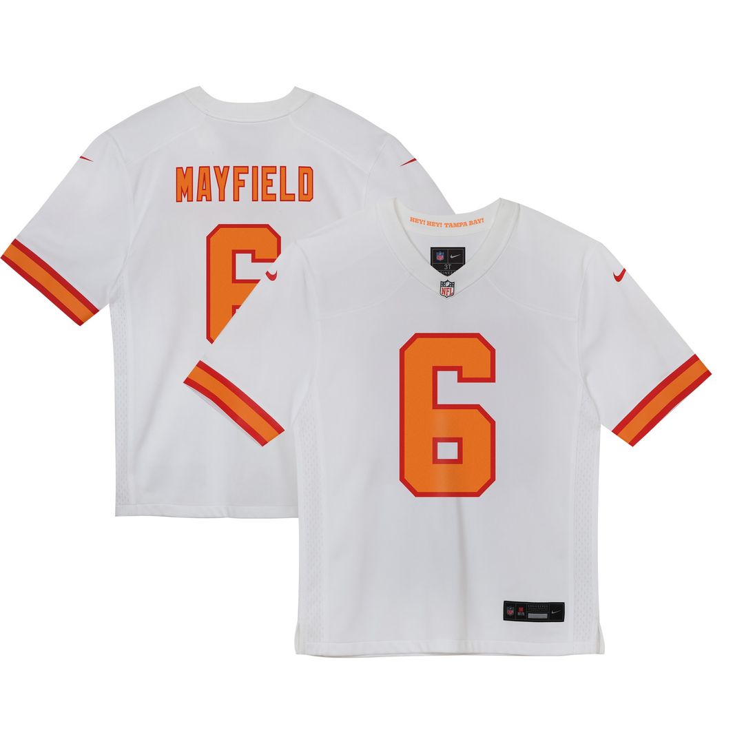 Baker Mayfield '76 Tampa Bay Buccaneers Preschool Game Jersey - White Official NFL Team Apparel Football Fan Gear