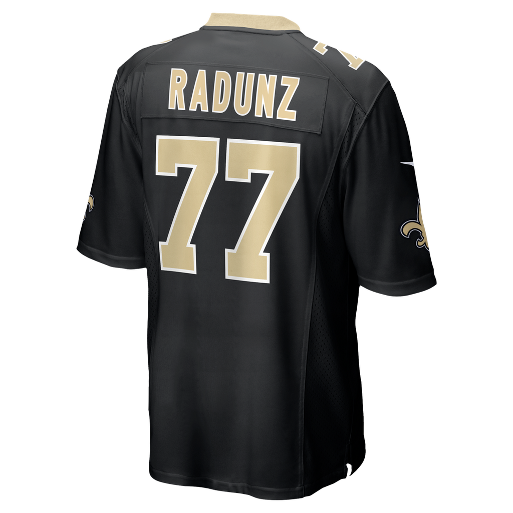 Dillon Radunz New Orleans Saints Nike Team Game Jersey - Black Official NFL Team Apparel Football Fan Gear