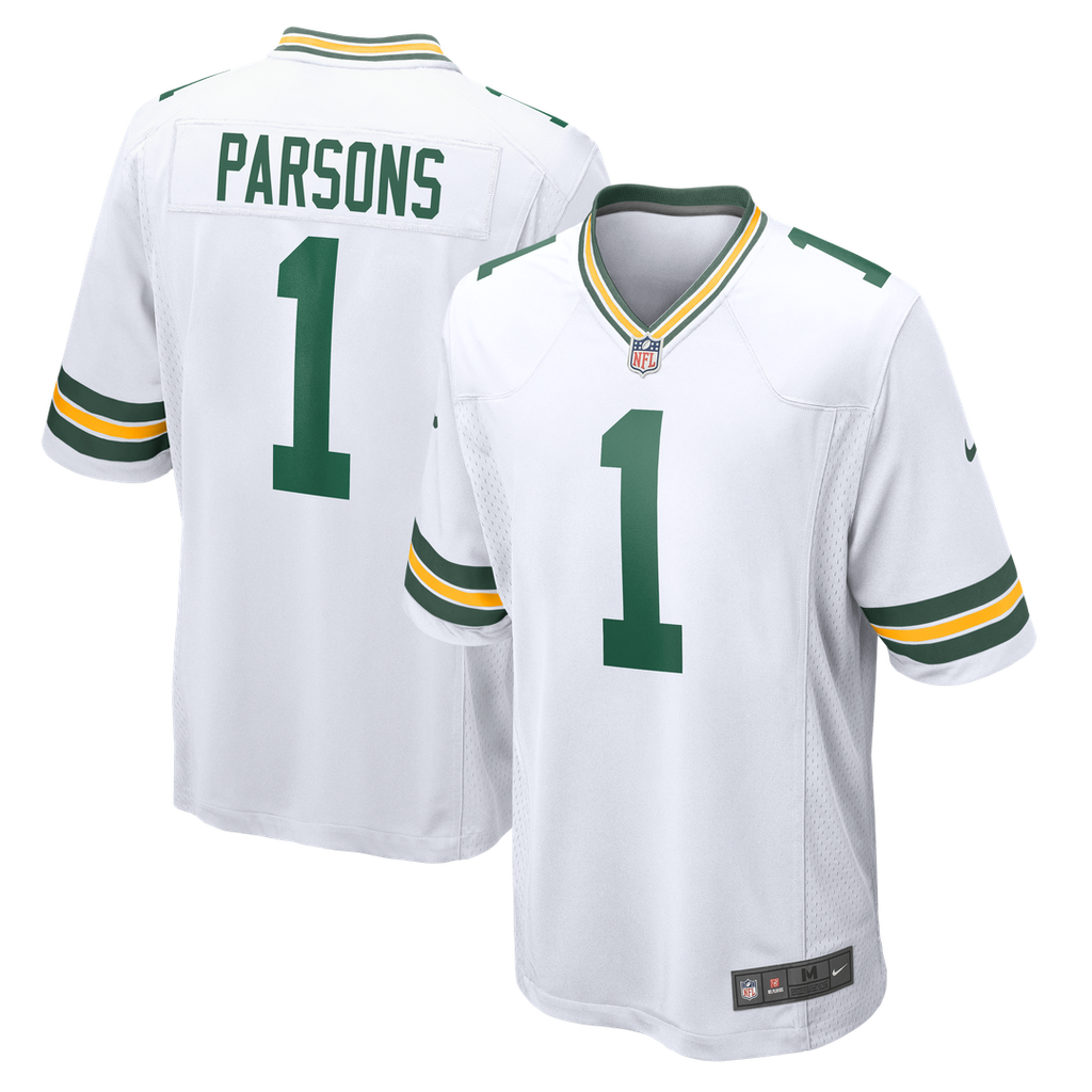 Micah Parsons Green Bay Packers Nike Game Player Jersey - White Official NFL Team Apparel Football Fan Gear
