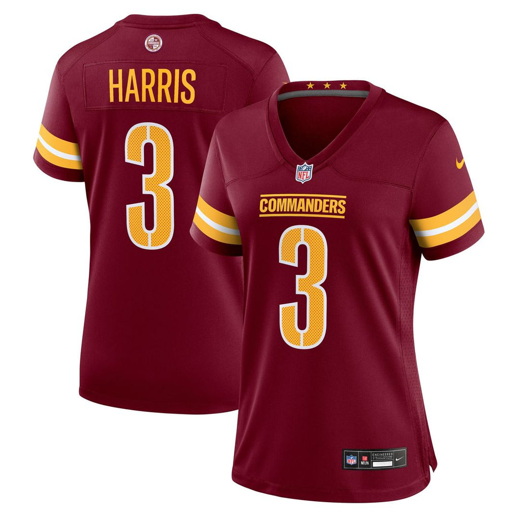 Will Harris Washington Commanders Nike Women's Team Game Jersey - Burgundy Official NFL Team Apparel Football Fan Gear