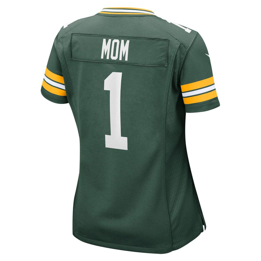 Number 1 Mom Green Bay Packers Nike Women's Game Jersey - Green Official NFL Team Apparel Football Fan Gear
