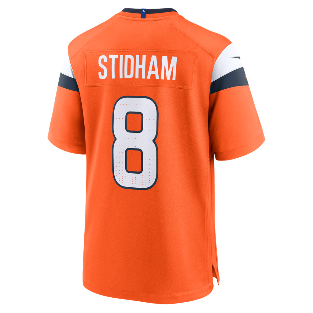 Jarrett Stidham Denver Broncos Nike Team Game Jersey - Orange Official NFL Team Apparel Football Fan Gear