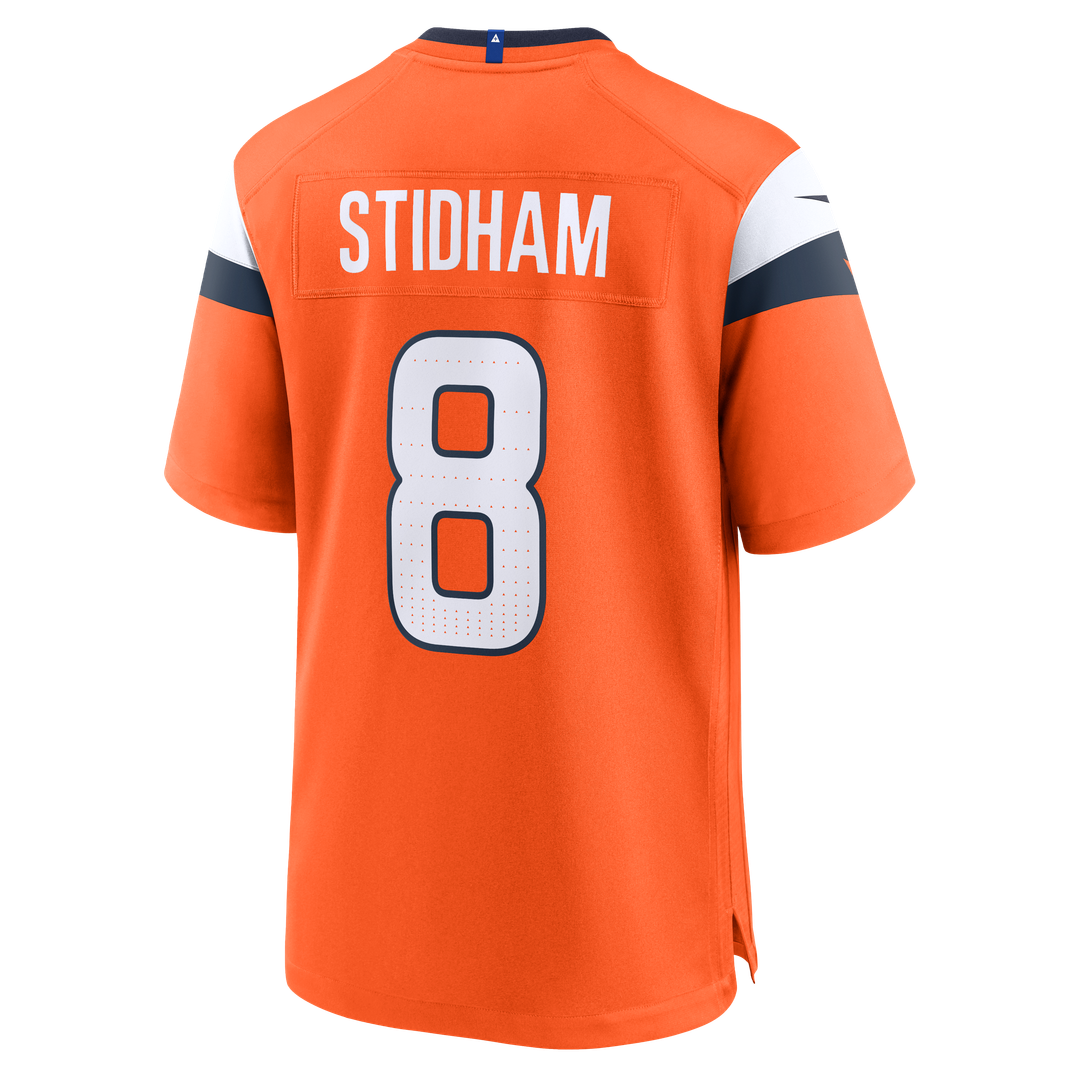 Jarrett Stidham Denver Broncos Nike Team Game Jersey - Orange Official NFL Team Apparel Football Fan Gear