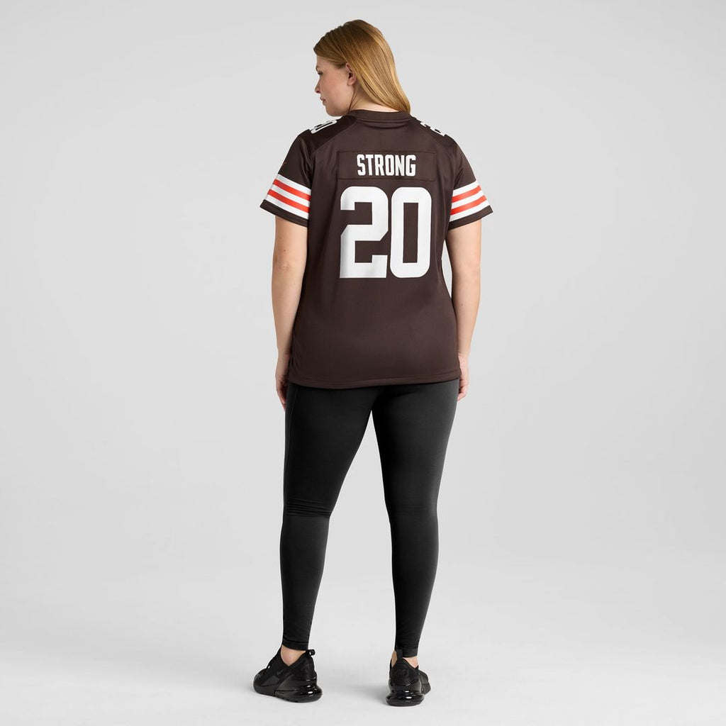Pierre Strong Jr. Cleveland Browns Nike Women's Team Game Jersey - Brown Official NFL Team Apparel Football Fan Gear