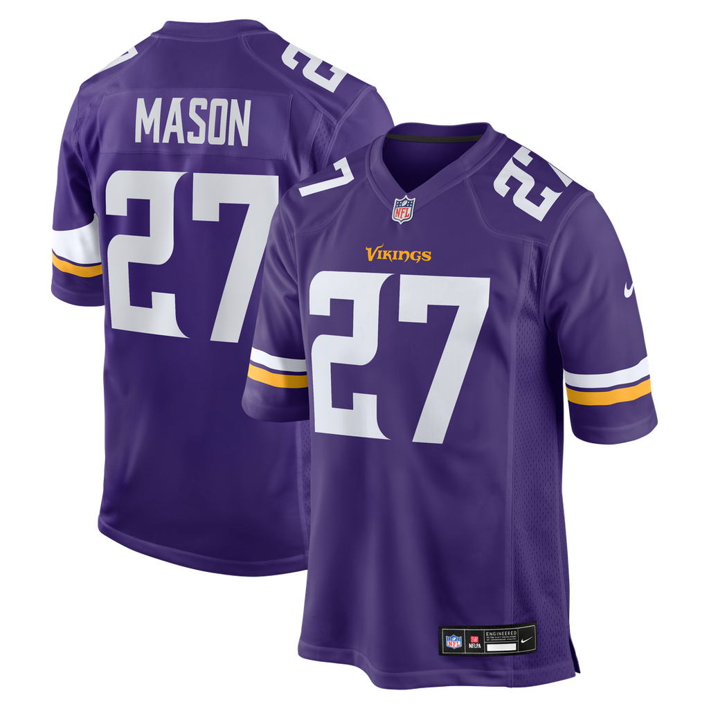 Jordan Mason Minnesota Vikings Nike Team Game Jersey - Purple Official NFL Team Apparel Football Fan Gear