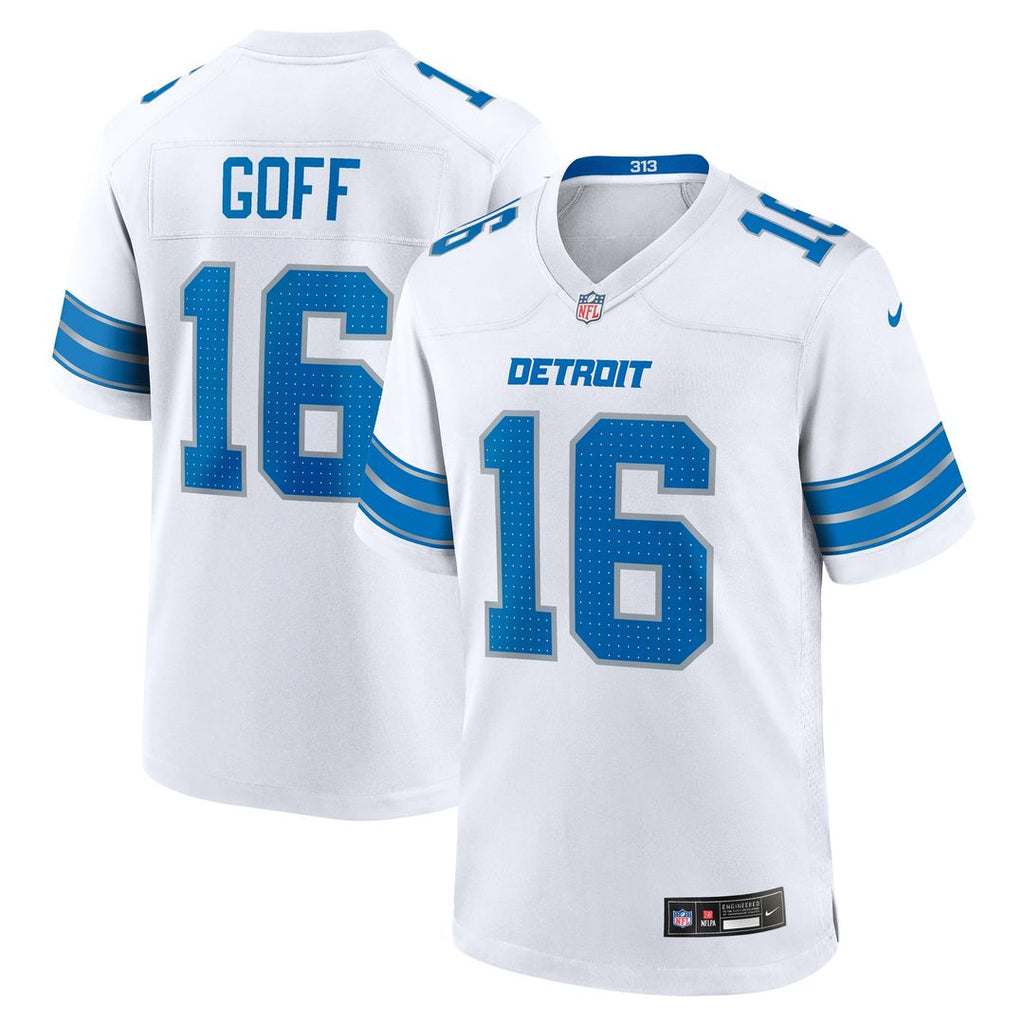 Jared Goff Detroit Lions Nike Game Jersey - White Official NFL Team Apparel Football Fan Gear