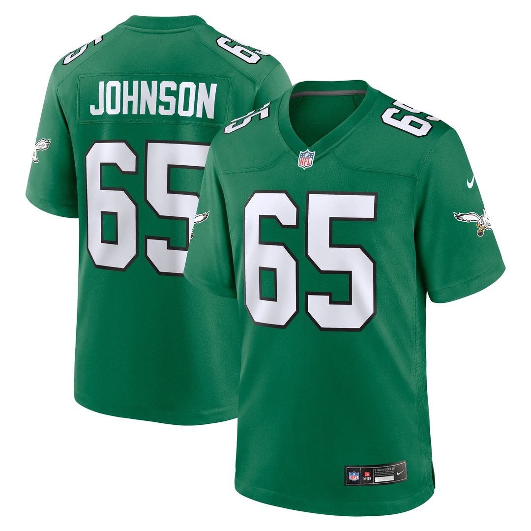 Lane Johnson Philadelphia Eagles Nike Alternate Game Jersey - Kelly Green Official NFL Team Apparel Football Fan Gear