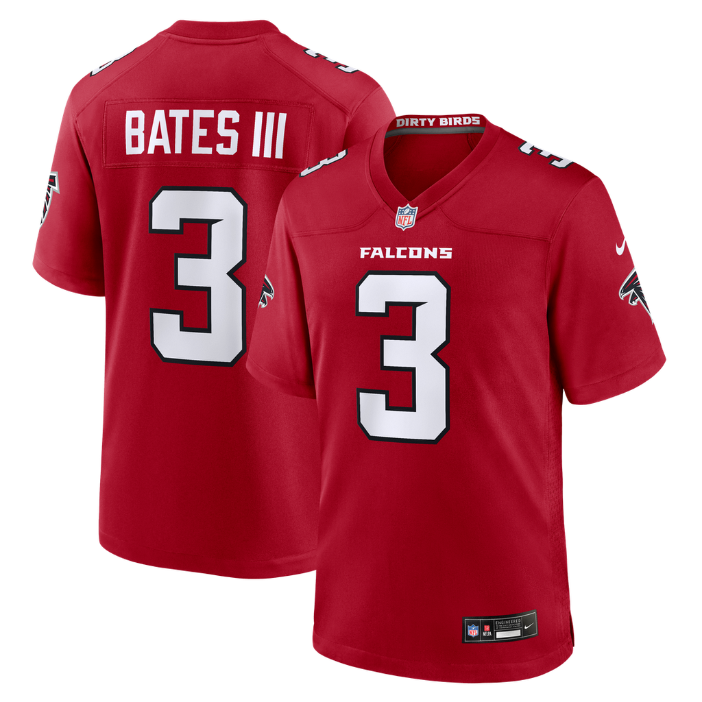 Jessie Bates III Atlanta Falcons Nike Game Jersey - Red Official NFL Team Apparel Football Fan Gear