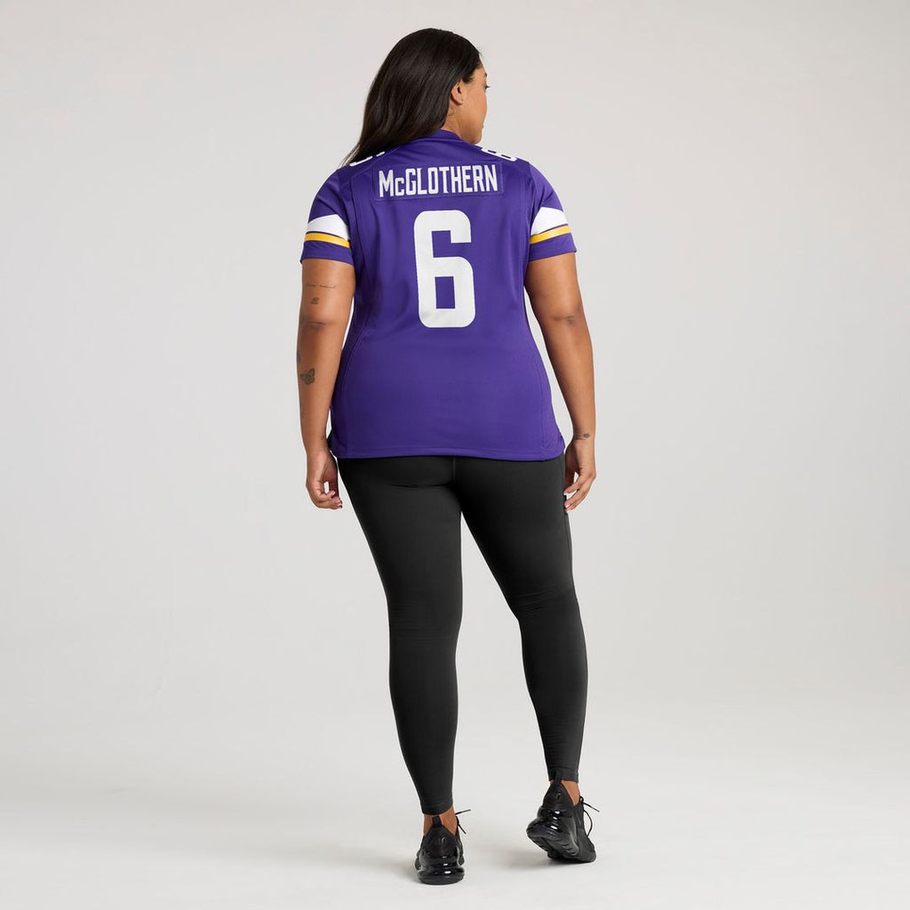 Dwight McGlothern Minnesota Vikings Nike Women's Team Game Jersey - Purple Official NFL Team Apparel Football Fan Gear