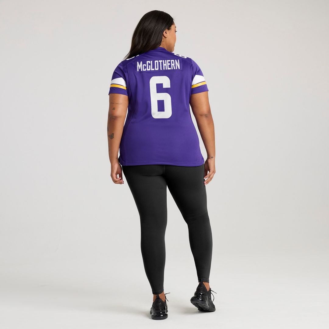 Dwight McGlothern Minnesota Vikings Nike Women's Team Game Jersey - Purple Official NFL Team Apparel Football Fan Gear