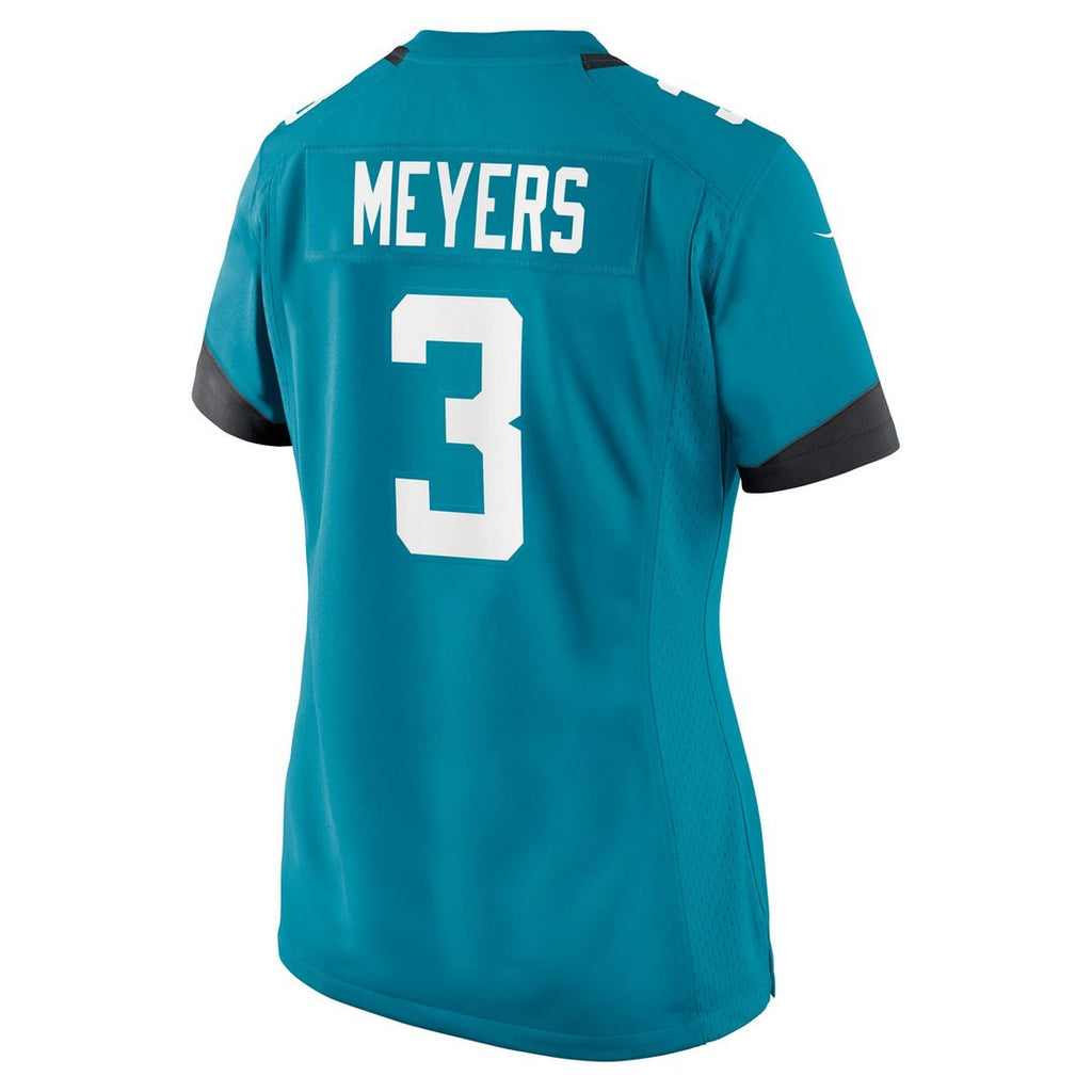 Jakobi Meyers Jacksonville Jaguars Nike Women's Team Game Jersey - Teal Official NFL Team Apparel Football Fan Gear