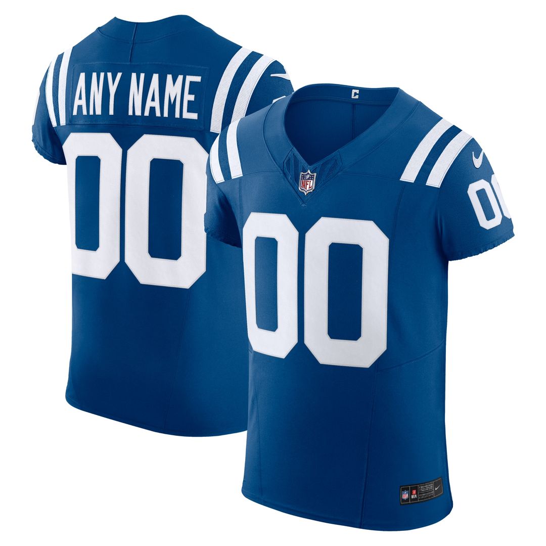 Indianapolis Colts Nike Vapor F.U.S.E. Elite Custom Jersey - Royal Official NFL Team Apparel Football Fan Gear