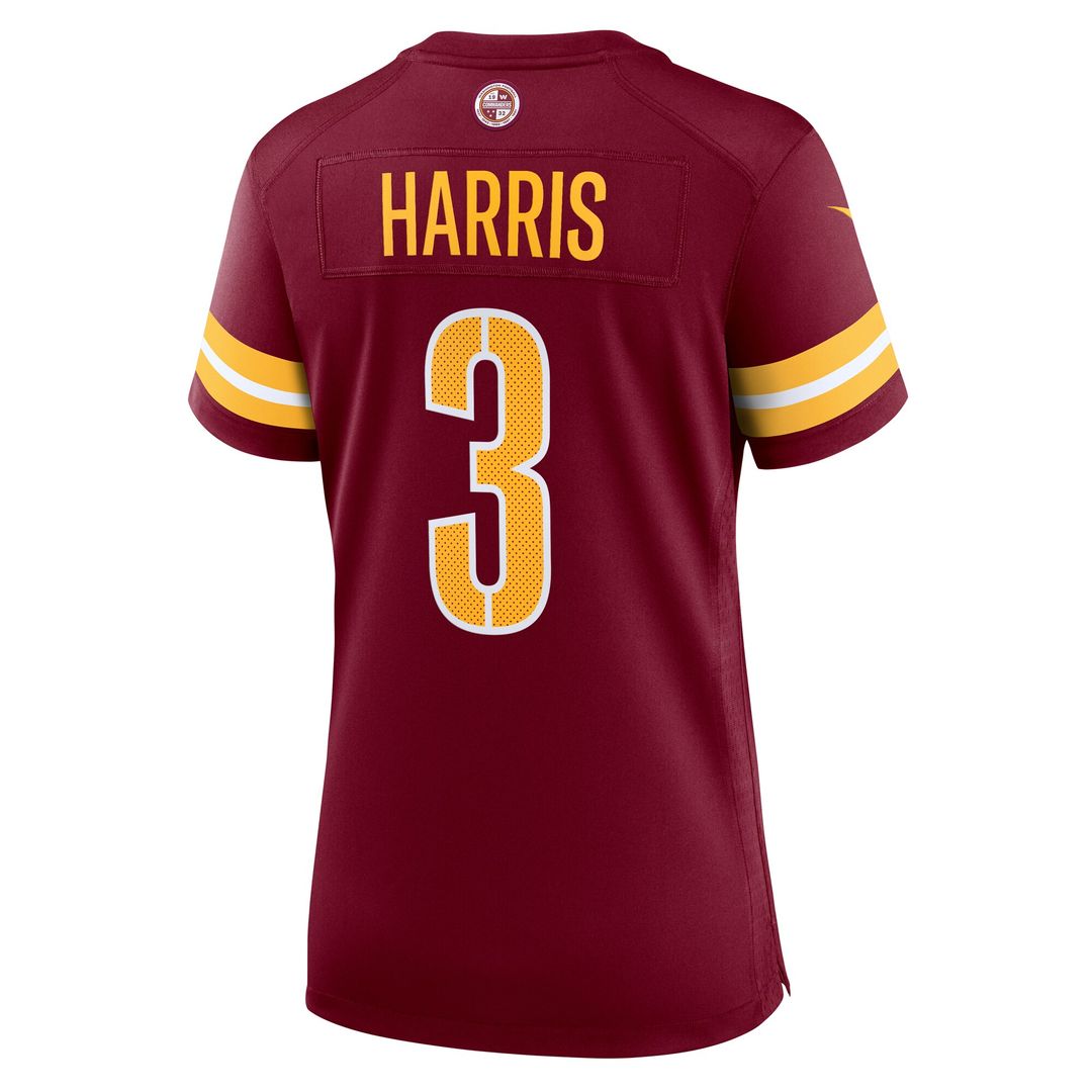 Will Harris Washington Commanders Nike Women's Team Game Jersey - Burgundy Official NFL Team Apparel Football Fan Gear