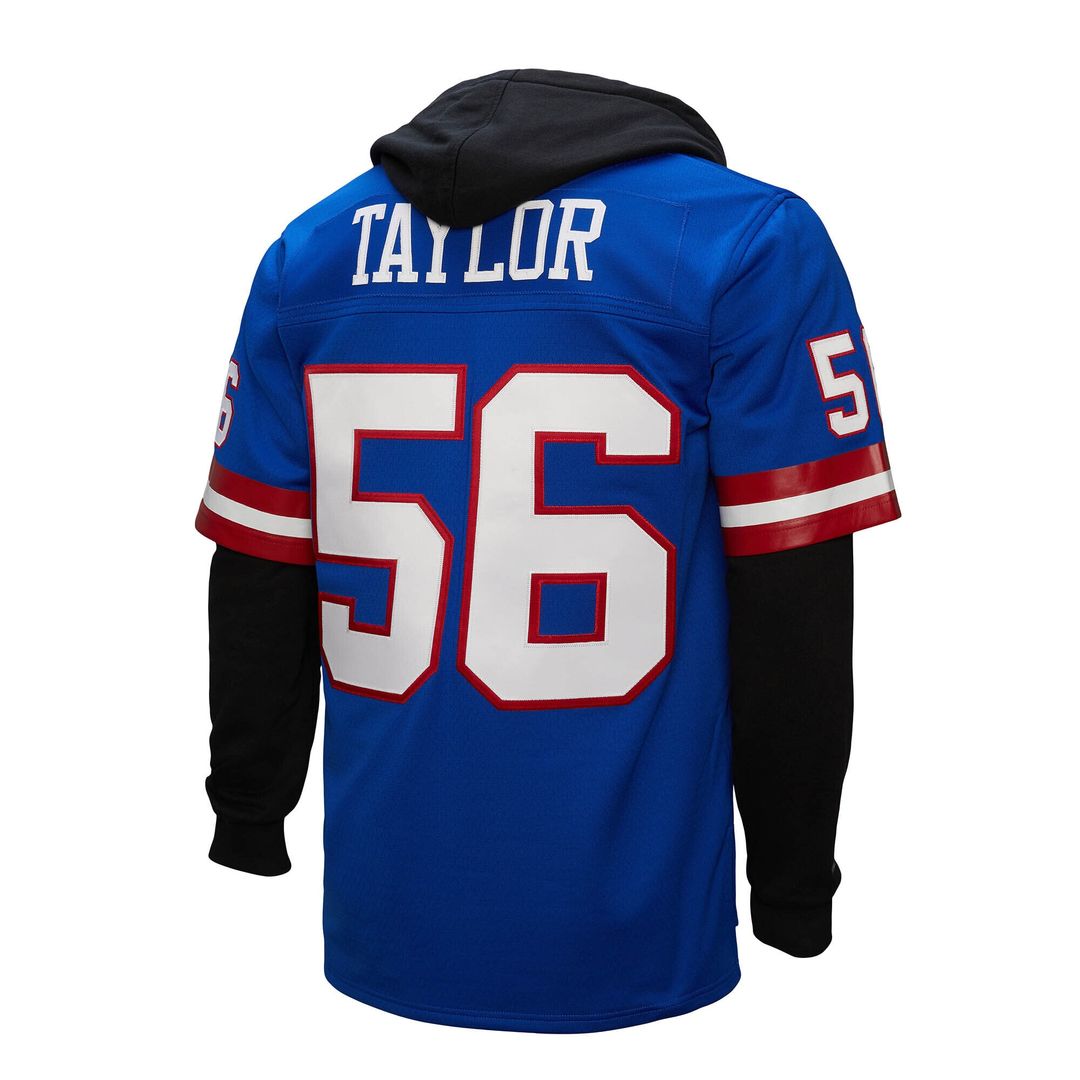 Lawrence Taylor New York Giants Mitchell & Ness Player Name & Number Hoodie Legacy Jersey - Royal Official NFL Team Apparel Football Fan Gear