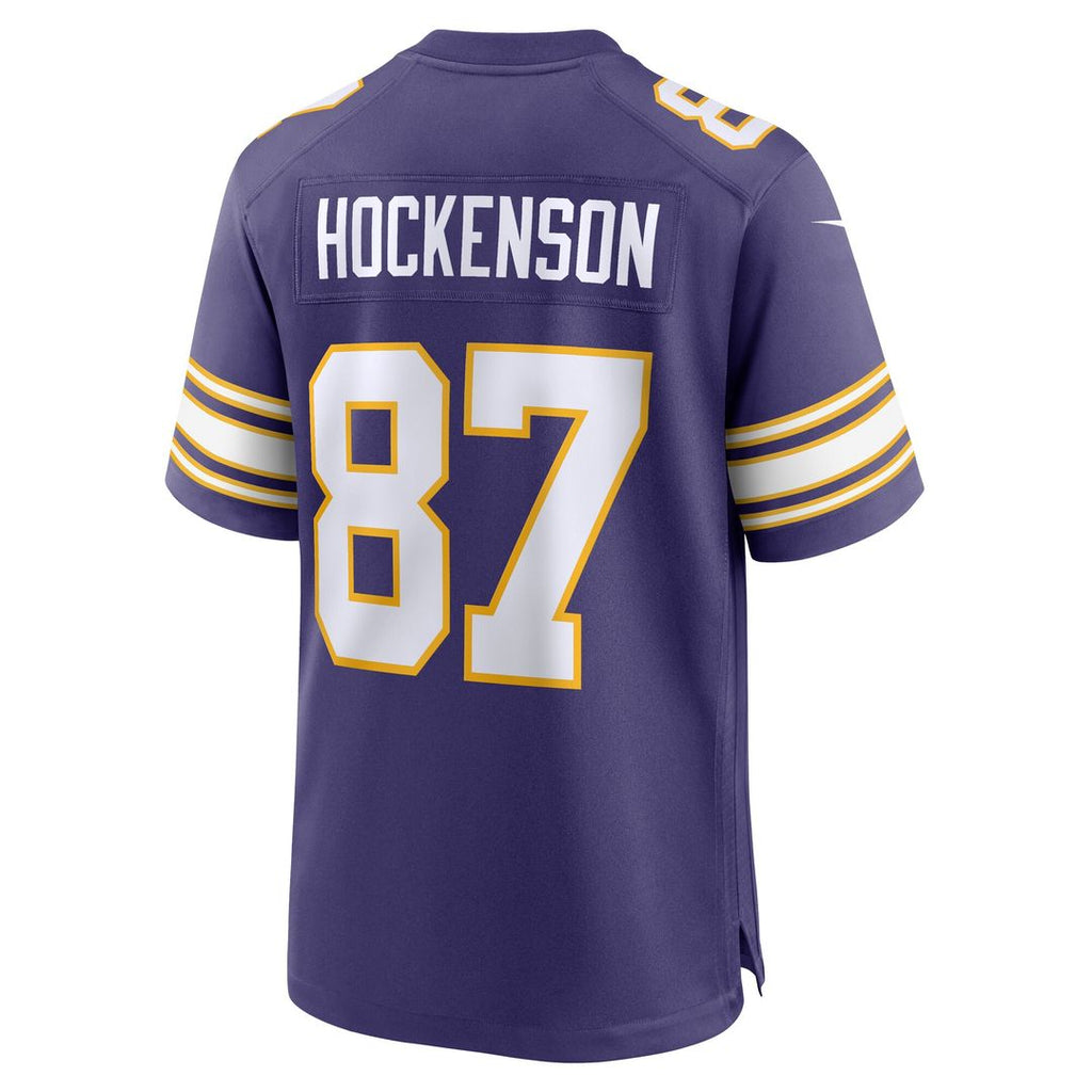 T.J. Hockenson Minnesota Vikings Nike Classic Player Game Jersey - Purple Official NFL Team Apparel Football Fan Gear