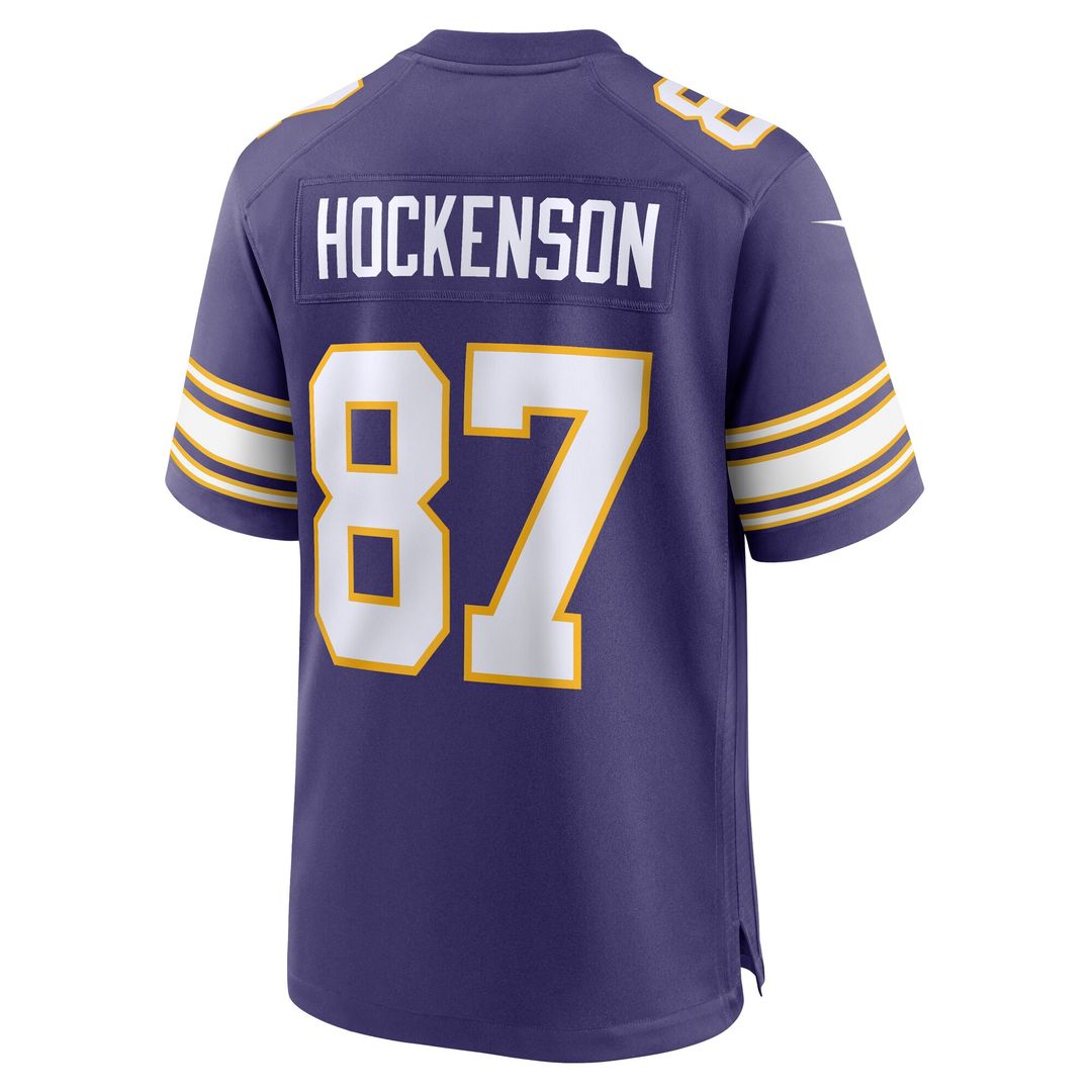 T.J. Hockenson Minnesota Vikings Nike Classic Player Game Jersey - Purple Official NFL Team Apparel Football Fan Gear