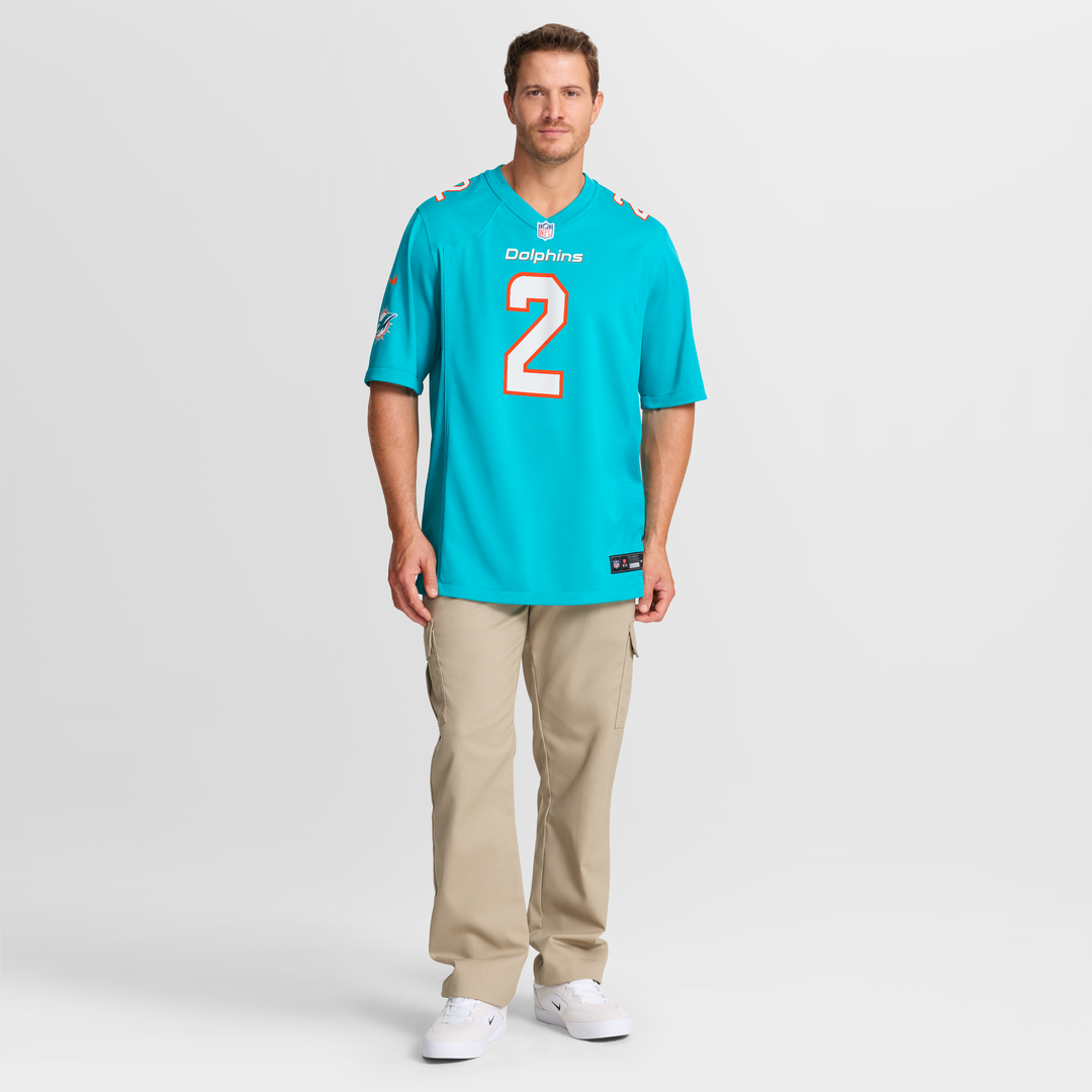 Bradley Chubb Miami Dolphins Nike Game Player Jersey - Aqua Official NFL Team Apparel Football Fan Gear