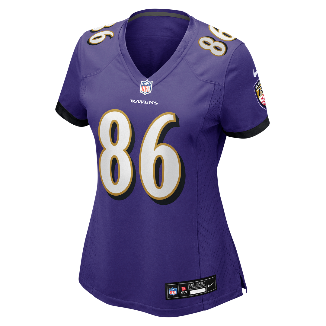 Cornelius Johnson Baltimore Ravens Nike Women's Team Game Jersey - Purple Official NFL Team Apparel Football Fan Gear