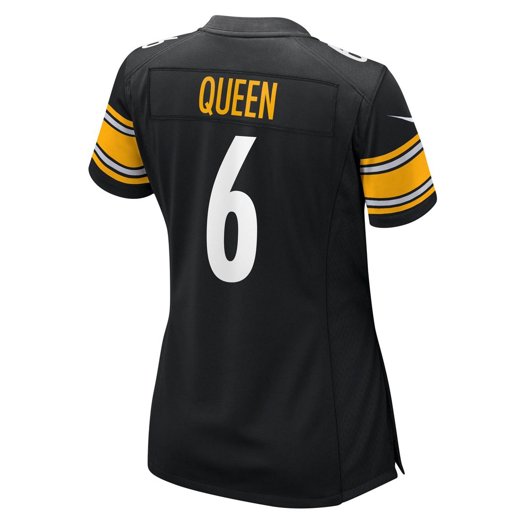 Patrick Queen Pittsburgh Steelers Nike Women's Team Game Jersey - Black Official NFL Team Apparel Football Fan Gear
