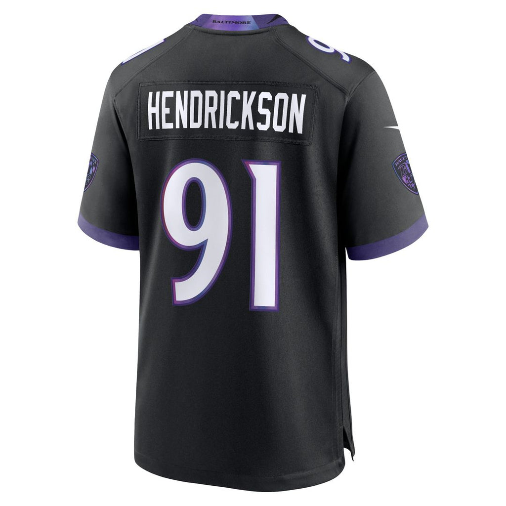 Trey Hendrickson Baltimore Ravens Nike Team Game Jersey - Purple Official NFL Team Apparel Football Fan Gear