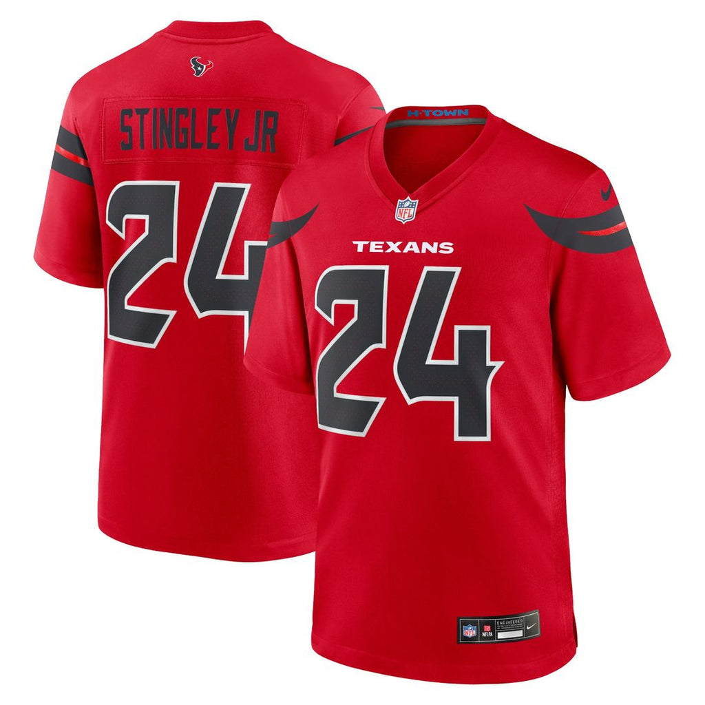 Derek Stingley Jr. Houston Texans Nike Alternate Game Jersey - Red Official NFL Team Apparel Football Fan Gear