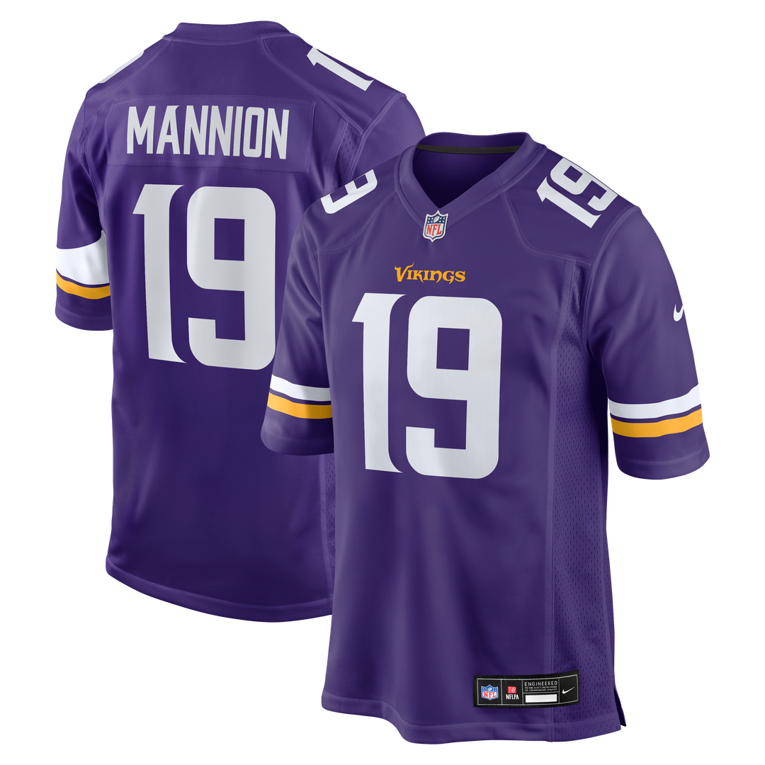 Sean Mannion Minnesota Vikings Nike Game Jersey - Purple Official NFL Team Apparel Football Fan Gear