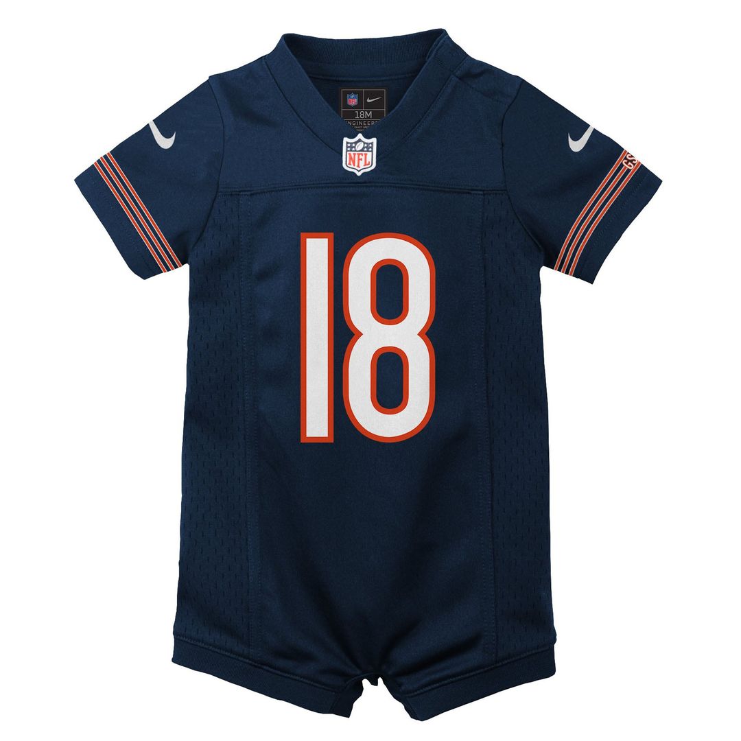 Caleb Williams Chicago Bears Nike Newborn & Infant Game Romper Jersey - Navy Official NFL Team Apparel Football Fan Gear