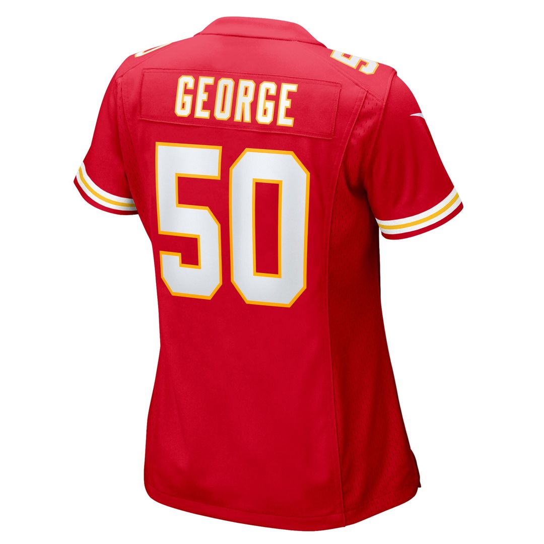Brandon George Kansas City Chiefs Nike Women's Team Game Jersey - Red Official NFL Team Apparel Football Fan Gear