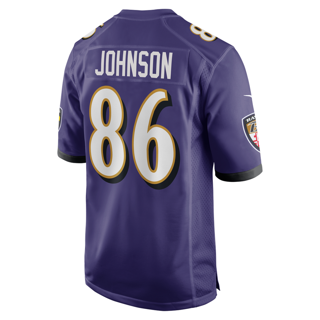 Cornelius Johnson Baltimore Ravens Nike Team Game Jersey - Purple Official NFL Team Apparel Football Fan Gear