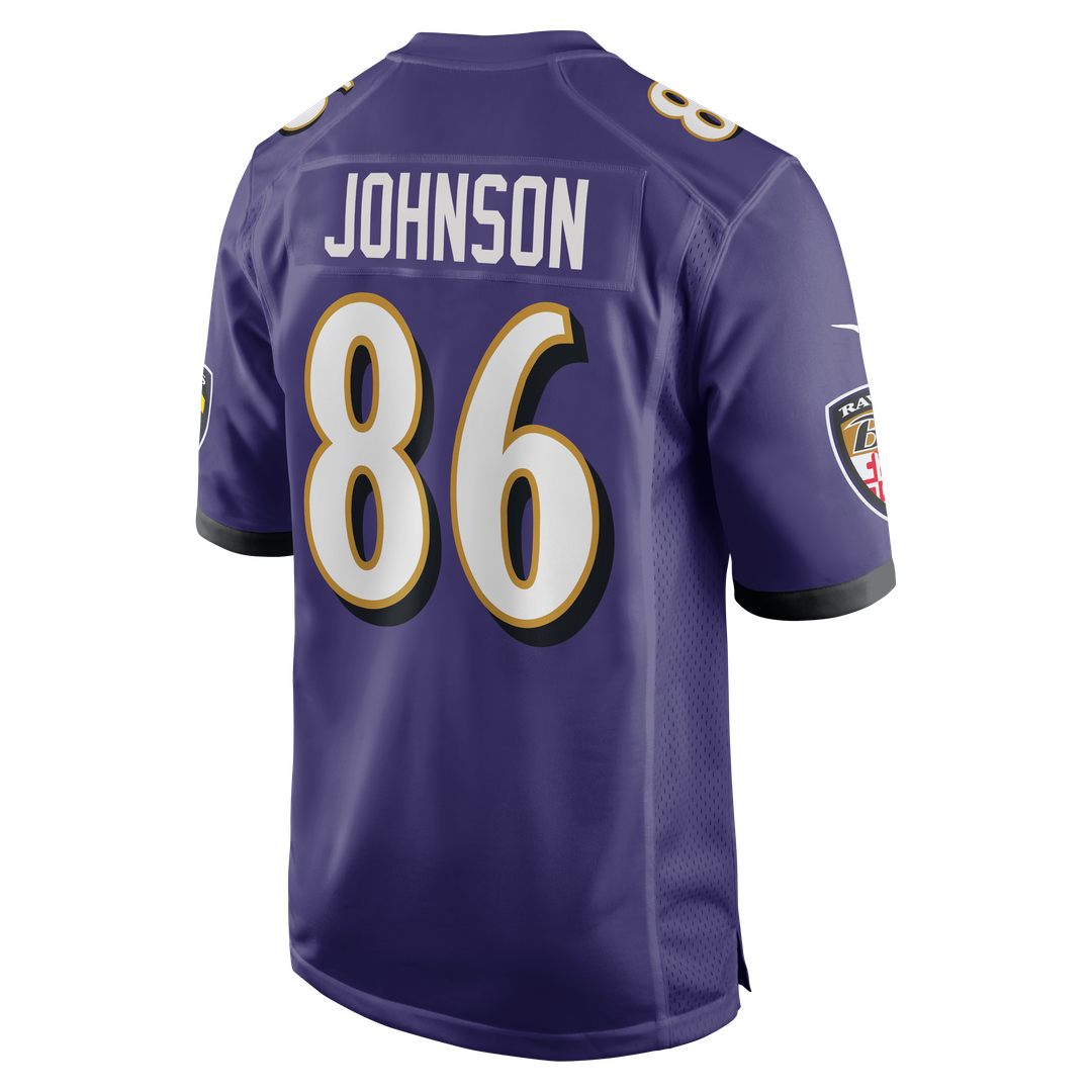 Cornelius Johnson Baltimore Ravens Nike Team Game Jersey - Purple Official NFL Team Apparel Football Fan Gear