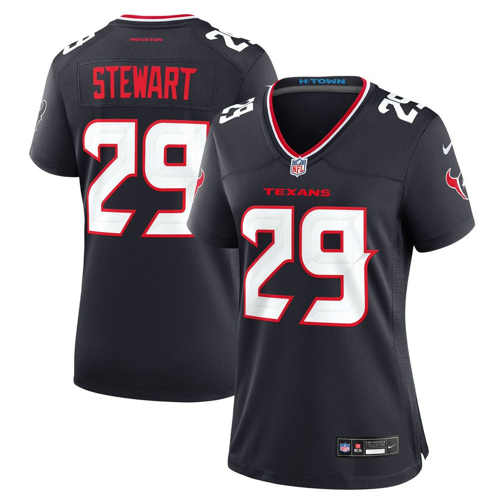 M.J. Stewart Houston Texans Nike Women's Team Game Jersey - Navy Official NFL Team Apparel Football Fan Gear