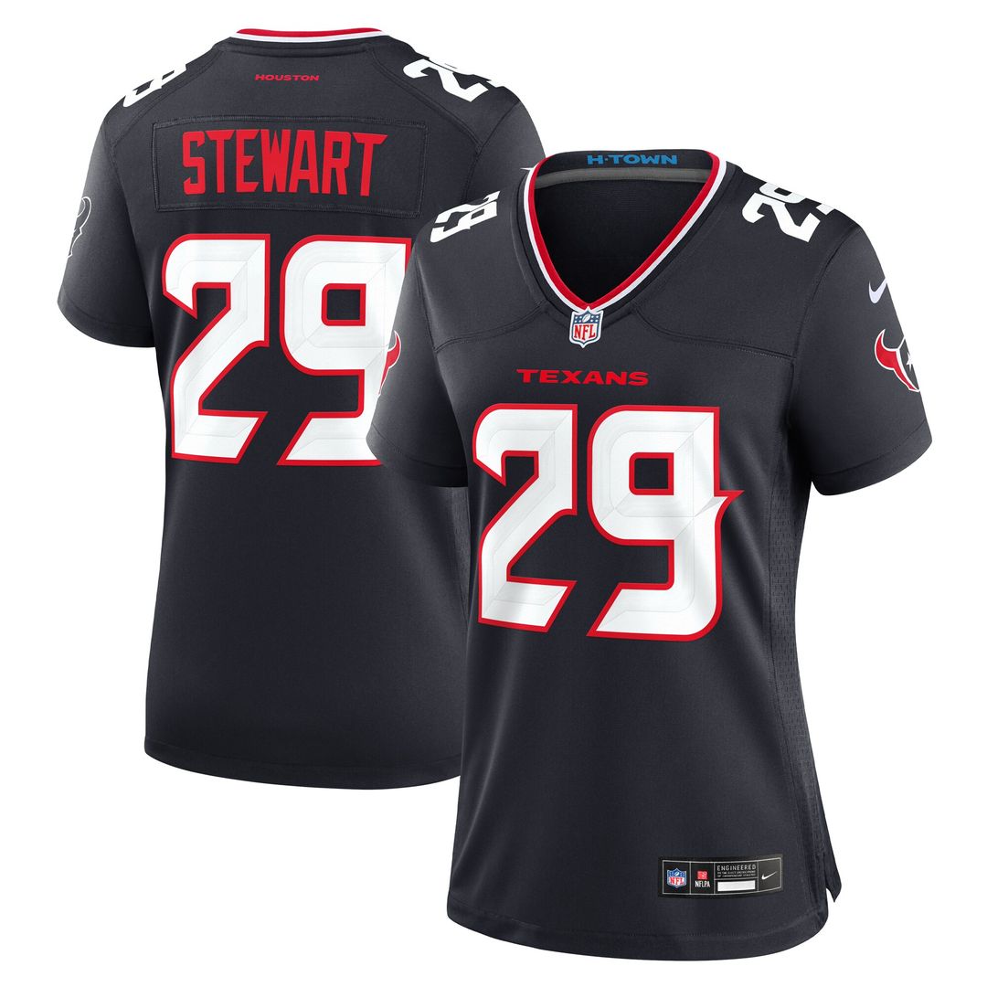 M.J. Stewart Houston Texans Nike Women's Team Game Jersey - Navy Official NFL Team Apparel Football Fan Gear