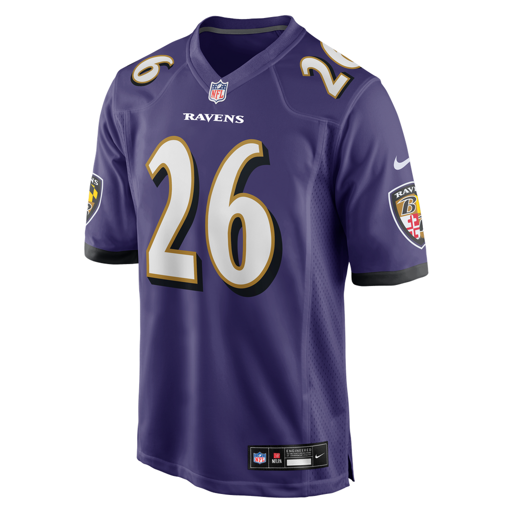 Rasheen Ali Baltimore Ravens Nike Team Game Jersey - Purple Official NFL Team Apparel Football Fan Gear
