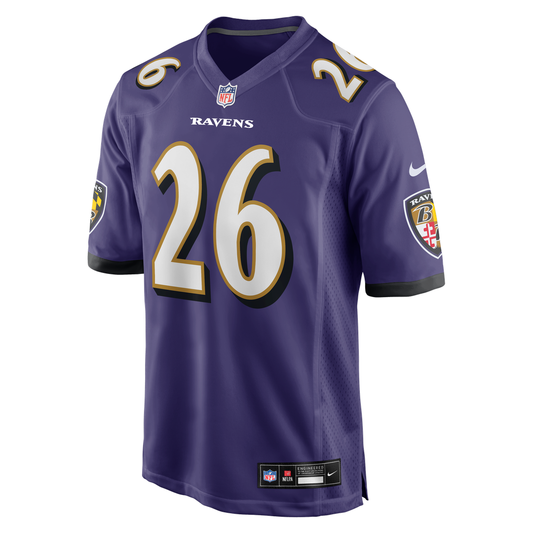 Rasheen Ali Baltimore Ravens Nike Team Game Jersey - Purple Official NFL Team Apparel Football Fan Gear