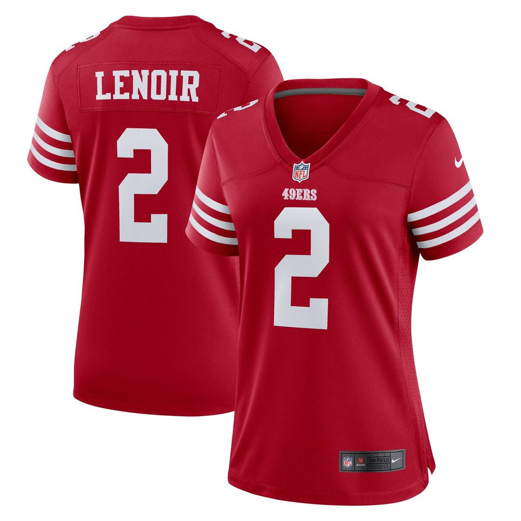 Deommodore Lenoir San Francisco 49ers Nike Women's Game Jersey - Scarlet Official NFL Team Apparel Football Fan Gear