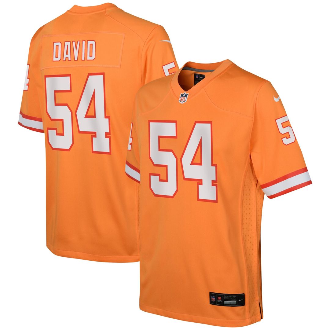 Lavonte David Tampa Bay Buccaneers Nike Youth Game Jersey - Orange Official NFL Team Apparel Football Fan Gear