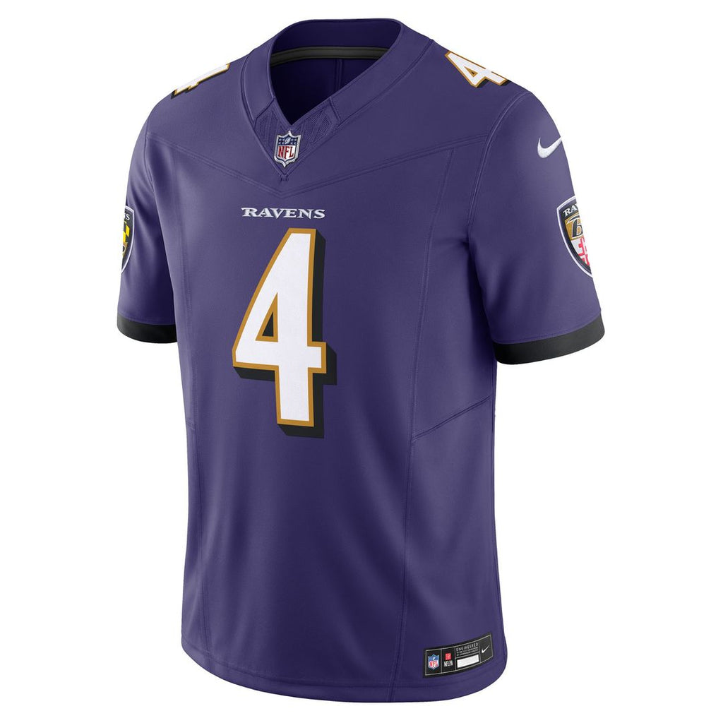Zay Flowers Baltimore Ravens Nike Alternate Vapor F.U.S.E. Limited Jersey - Black Official NFL Team Apparel Football Fan Gear