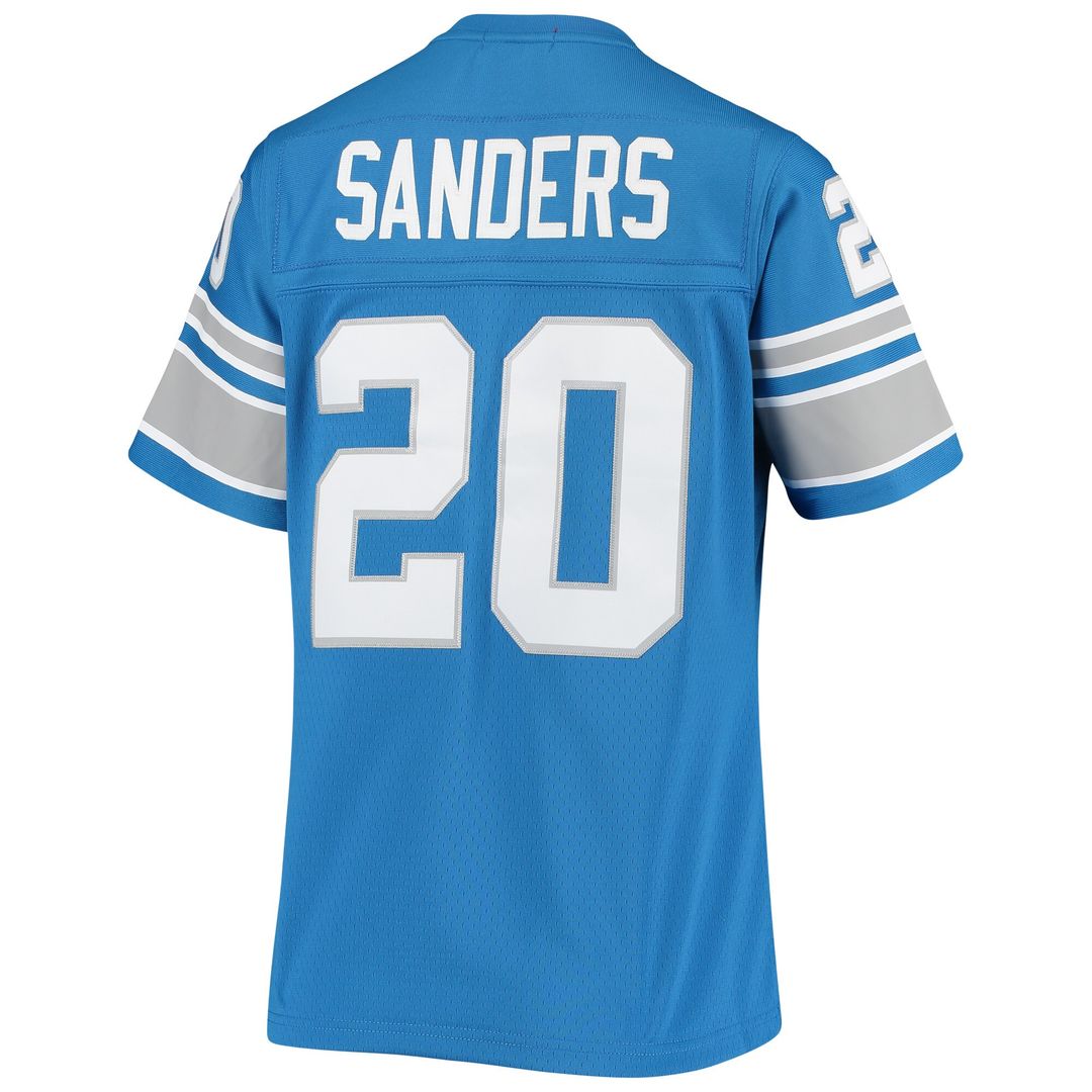 Barry Sanders Detroit Lions Mitchell & Ness Women's 1996 Legacy Replica Jersey - Blue Official NFL Team Apparel Football Fan Gear