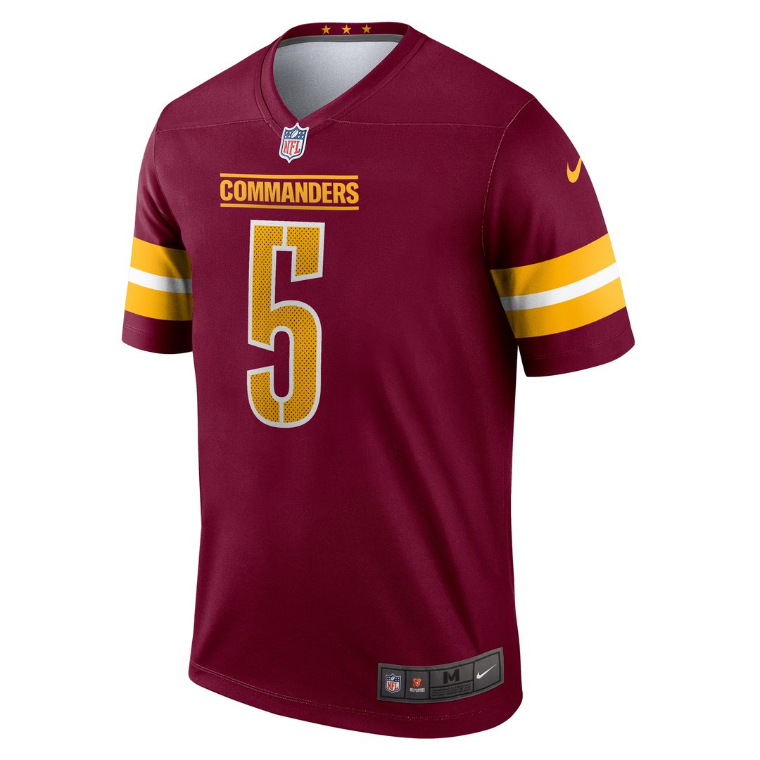Jayden Daniels Washington Commanders Nike Legend Player Performance Top - Burgundy NFL Fan Gear Popular Style