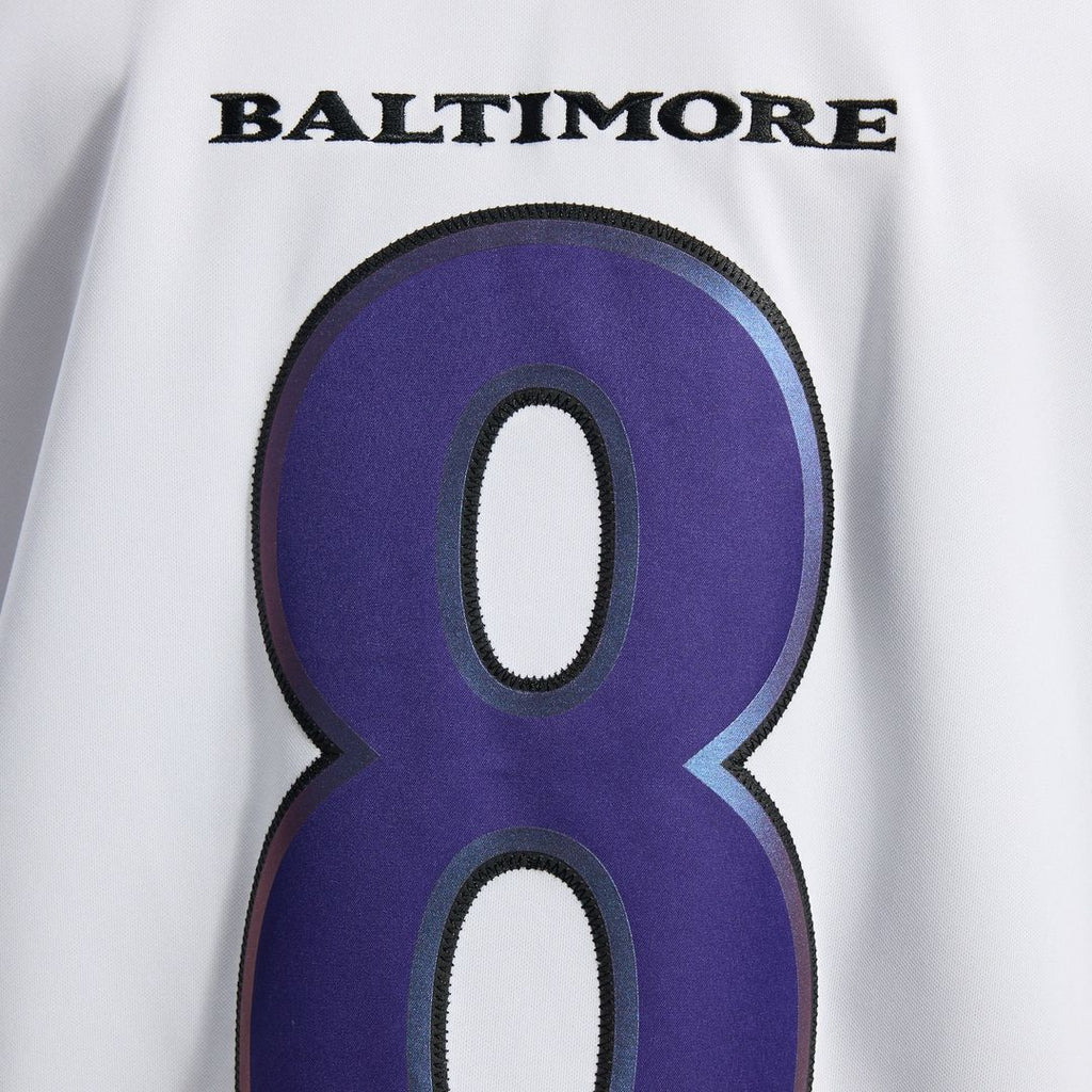 Lamar Jackson Baltimore Ravens Nike Vapor F.U.S.E. Stitched Limited Jersey - White Official NFL Team Apparel Football Fan Gear