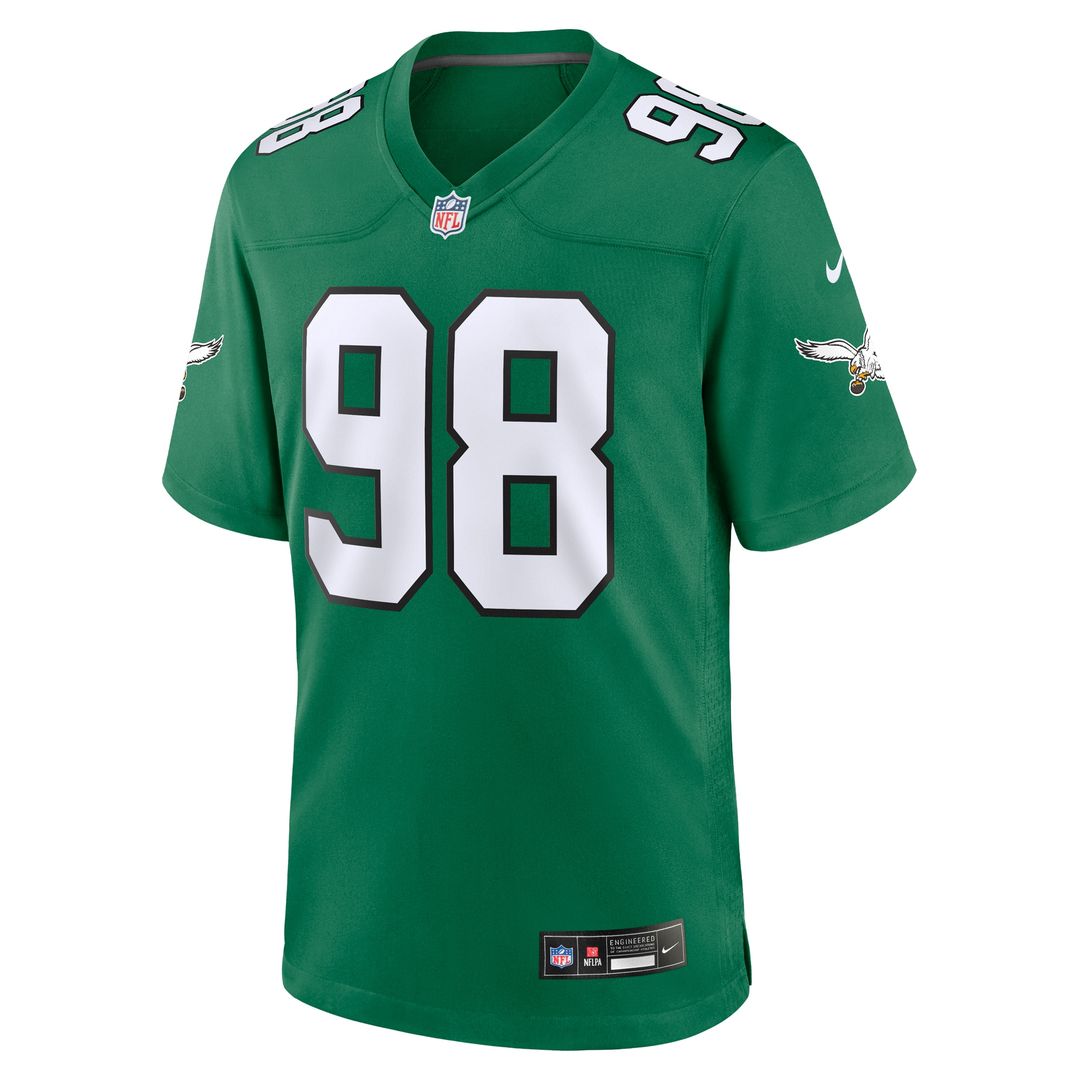 Jalen Carter Philadelphia Eagles Nike Alternate Game Player Jersey - Black Official NFL Team Apparel Football Fan Gear