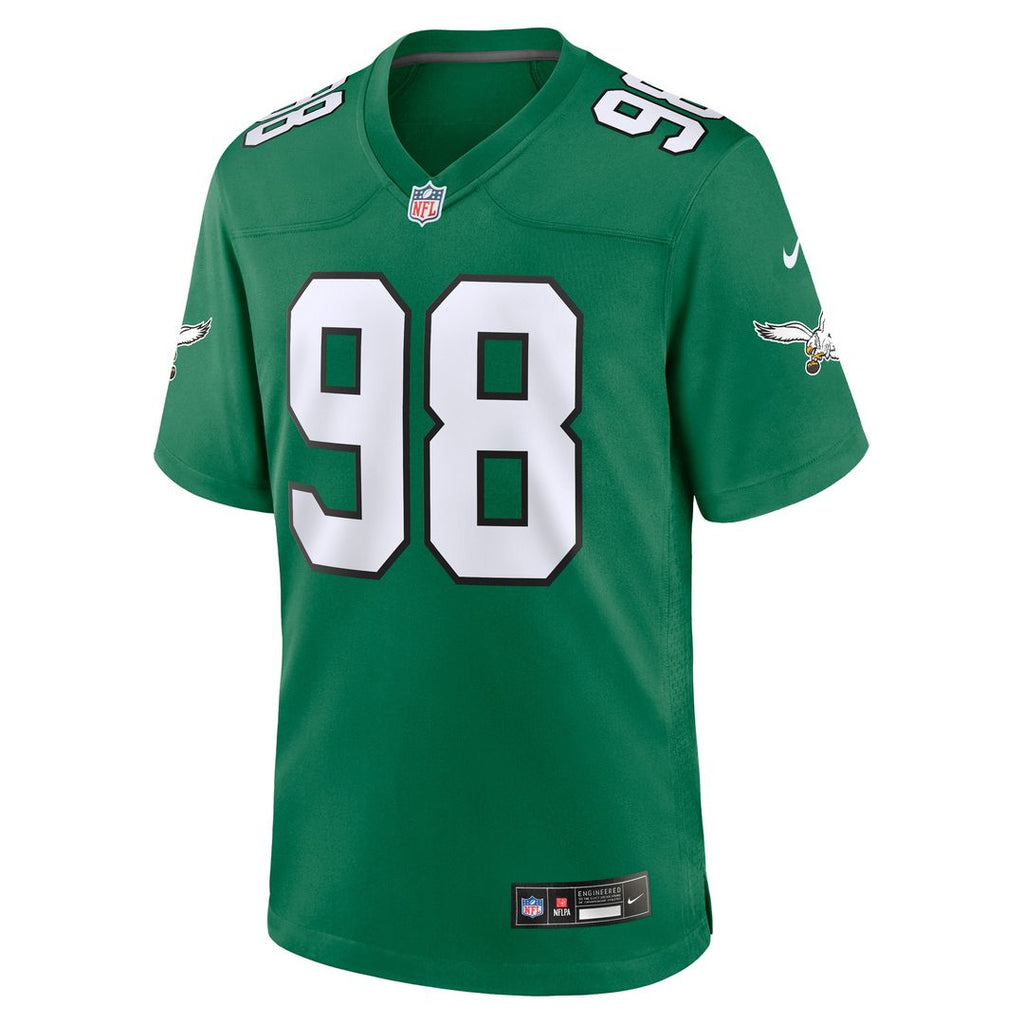 Jalen Carter Philadelphia Eagles Nike Team Game Jersey - Midnight Green Official NFL Team Apparel Football Fan Gear