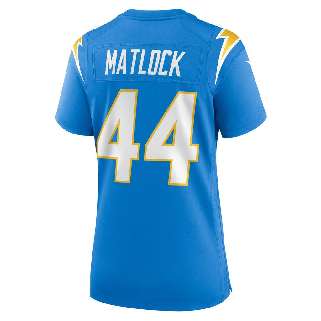 Scott Matlock Los Angeles Chargers Nike Women's Game Jersey - Powder Blue Official NFL Team Apparel Football Fan Gear