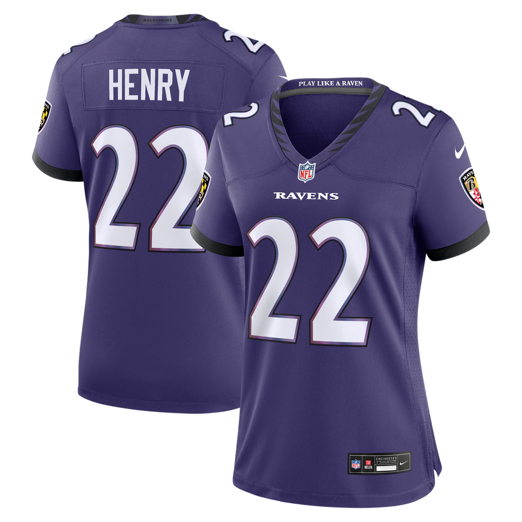 Derrick Henry Baltimore Ravens Nike Women's Team Game Jersey - Purple Official NFL Team Apparel Football Fan Gear